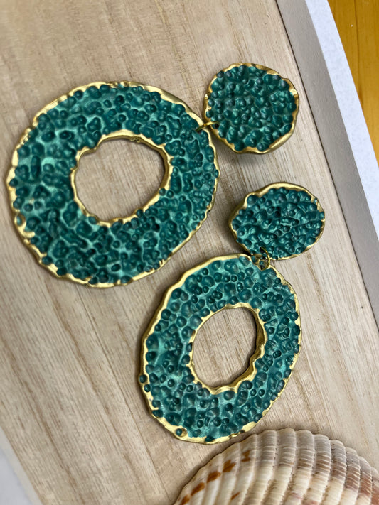 Teal and Gold Trim