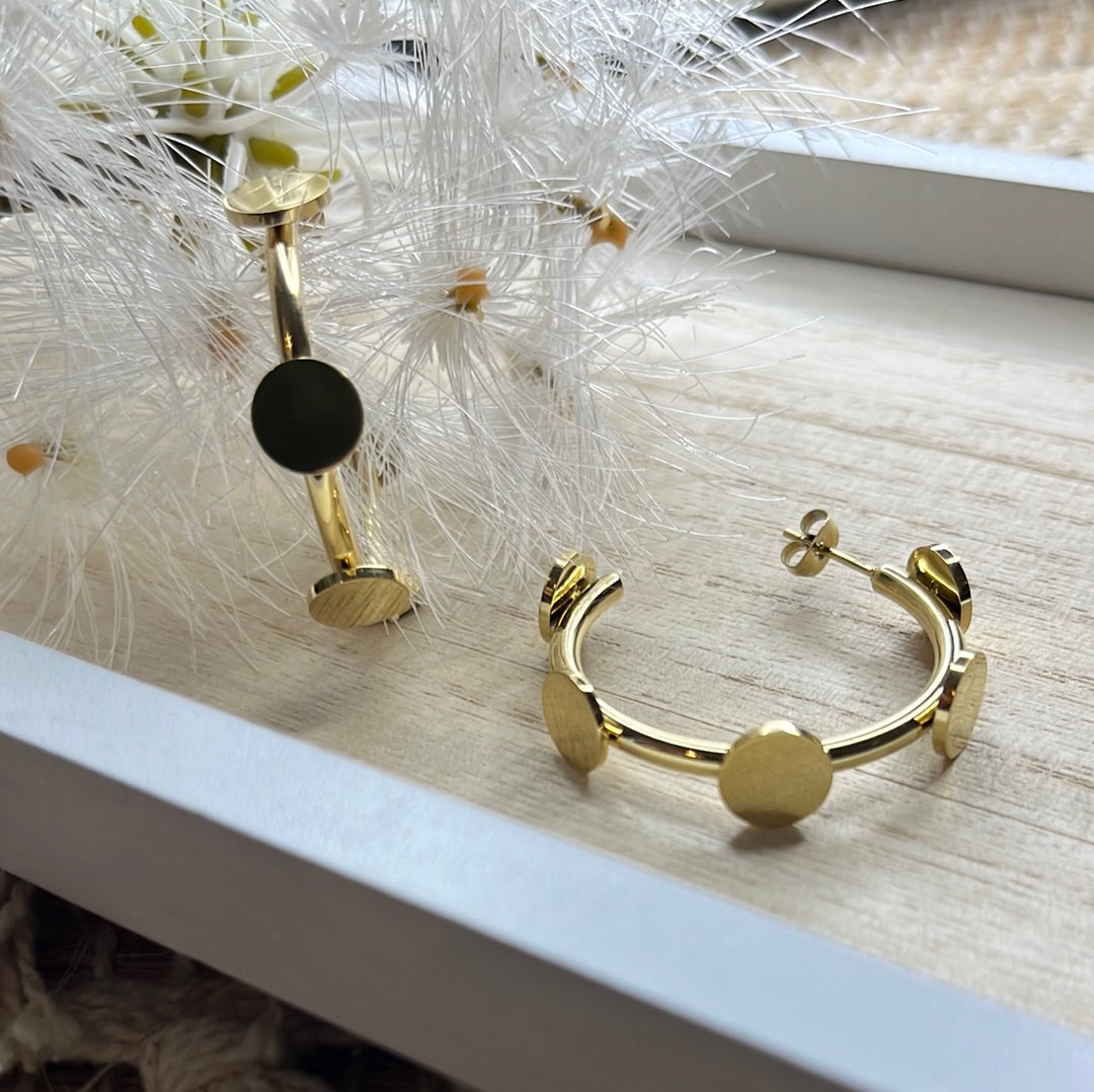 14k Gold Plated Hoops