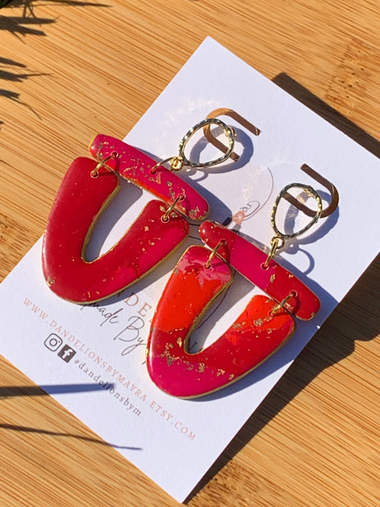 Reds Dangle Earrings