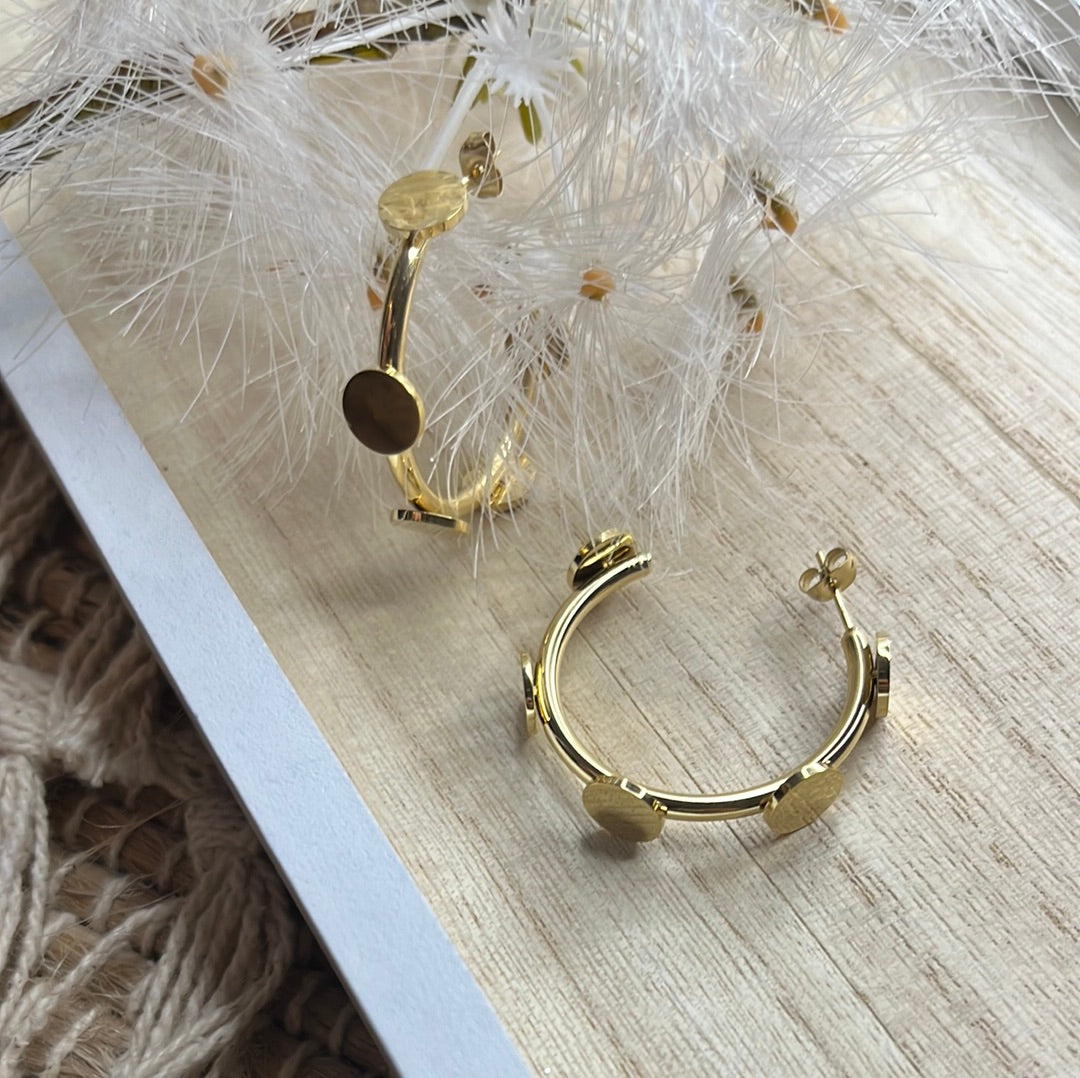 14k Gold Plated Hoops