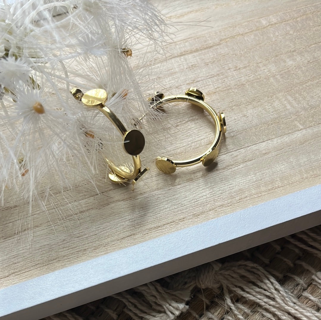 14k Gold Plated Hoops